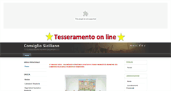 Desktop Screenshot of consigliosiciliano.it